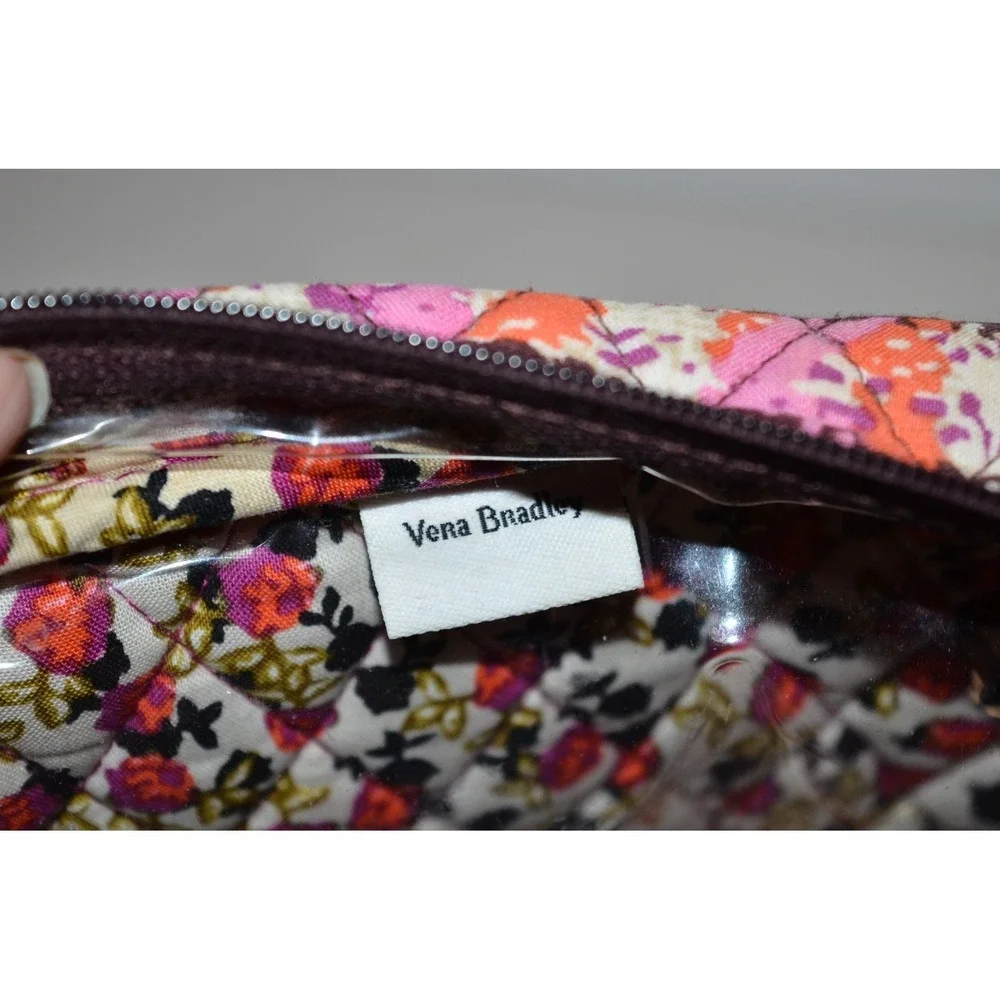 Vera Bradley Houndstooth Tweed Cosmetic Travel storage Bag 10